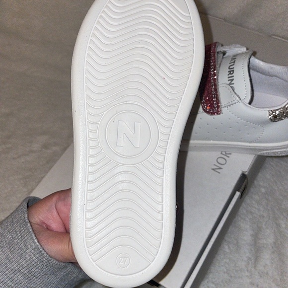 NWT Naturino HASSELT 2 VL. Leather and Glitter Girls Sneakers - Picture 16 of 16